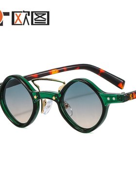 欧图新款朋克嘻哈太阳镜小框个性跨境爆款摩登男女士机车墨镜T305