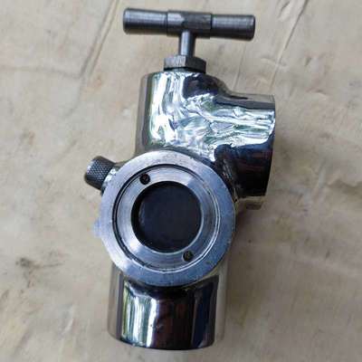 不锈钢GZQ25给油指示器内螺纹G3/8连接透明视窗钢化玻璃流油指示