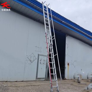 加厚铝合金伸缩梯子安全扶手梯工程梯升降云梯直梯登高梯阁楼楼梯