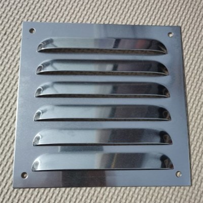 不锈钢百叶窗外墙防雨风罩通风口排风口暖气罩铝合金出风口格栅