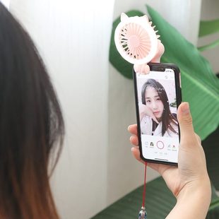 便携手持usb可充电学生宿舍办公室小型桌面夹式 迷你小风扇 手拿