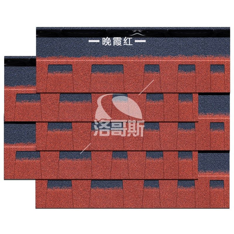 沥青瓦片双层玻纤瓦轻钢别墅木屋混凝土屋面屋顶防水油毡彩瓦厂家