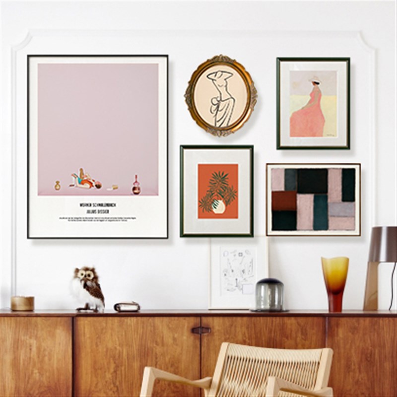 趣味人生高档人物组合画客厅沙发背景墙装饰画欧式复古艺术挂画