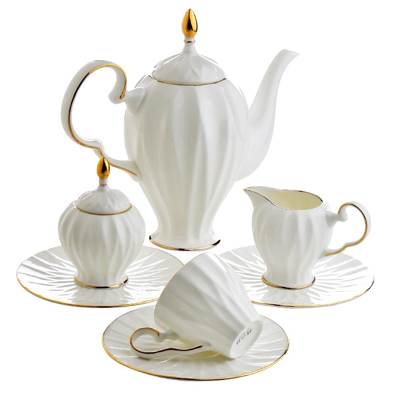 奢华下午茶英式花茶欧式水果茶具简约家用陶瓷骨瓷咖啡杯碟壶套装
