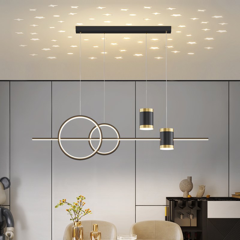 餐厅灯吊灯轻奢灯具现代简约饭厅餐桌吧台高级感中山灯具高端大气