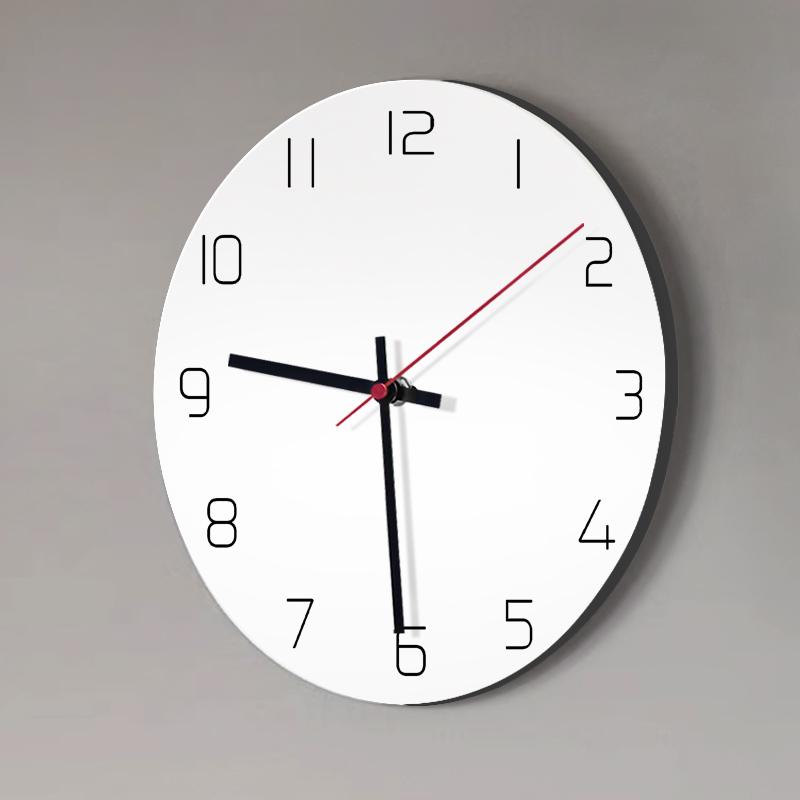 免打孔创意客厅i钟表挂钟简约现代家用时尚2023新款时钟挂墙石英