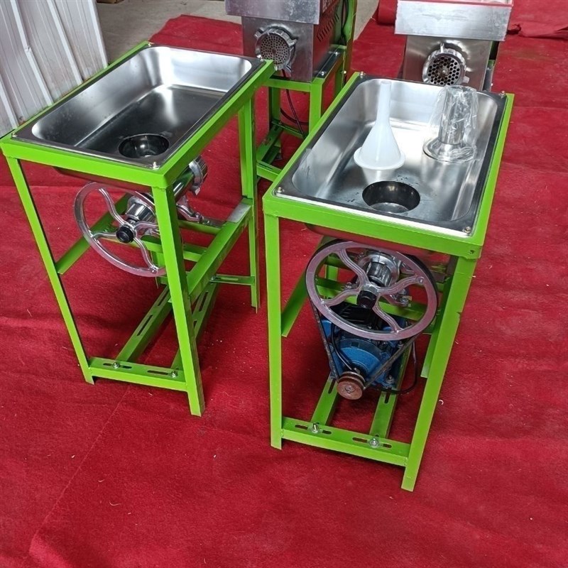 电动多功能糍粑糯米绞肉机全自动辣椒年糕小型商用W不锈钢米果家