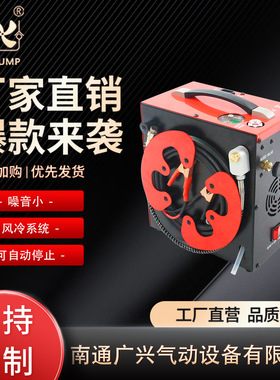 GX-E-CS3-I30mbar4500psi便携车载12V/110v/220v高压压缩机狩猎用