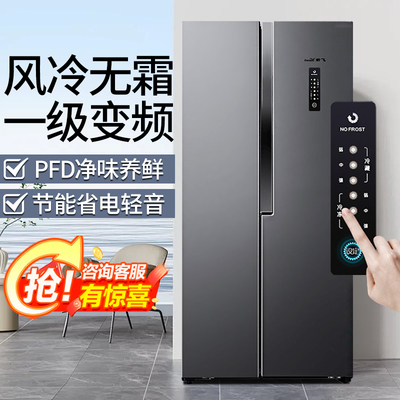 新飞对开双门冰箱风冷无霜一级双变频家用大容量超薄嵌入节能低噪