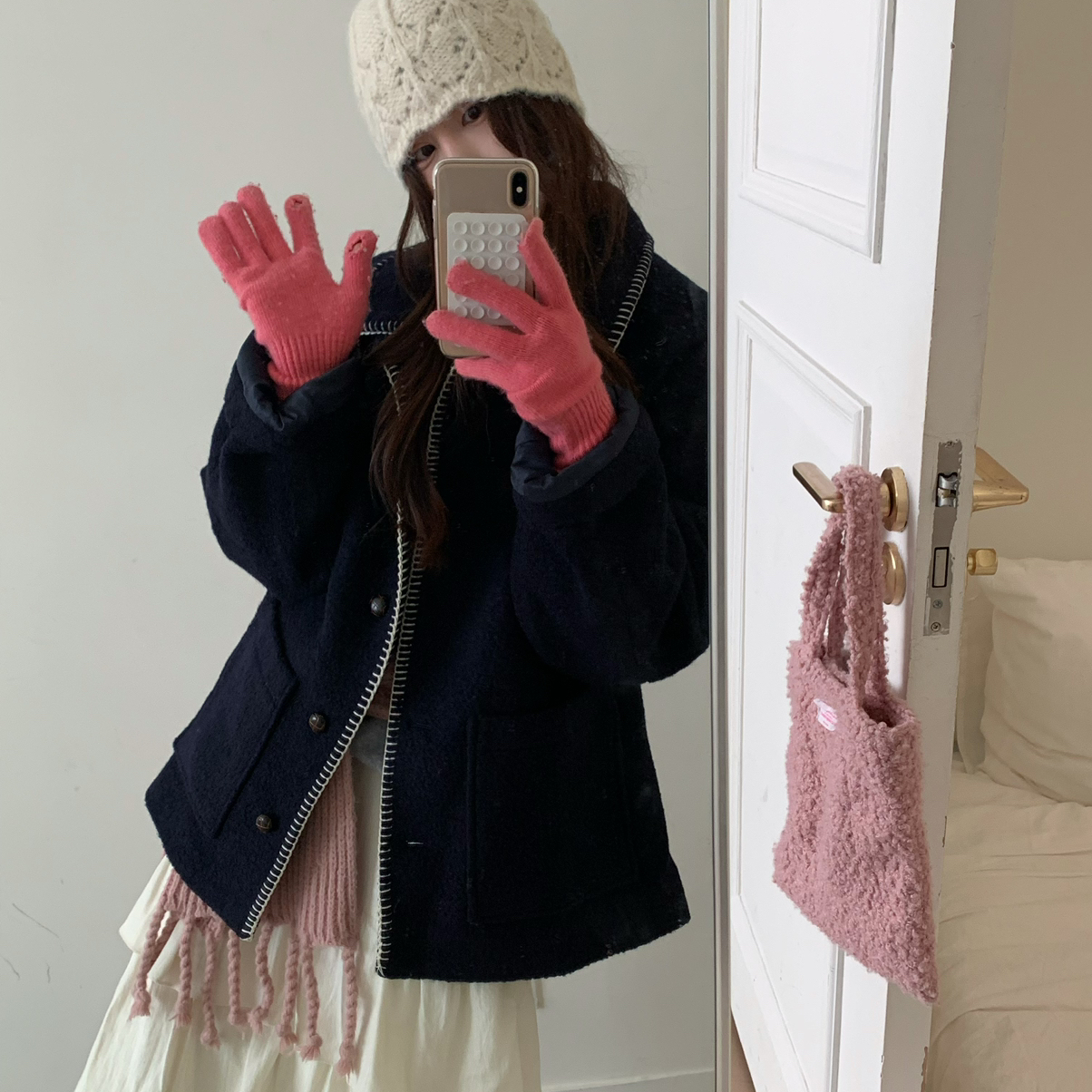 OMELET蛋卷-古百搭休闲减龄翻领单排扣羊毛外套（含75羊毛）GW257