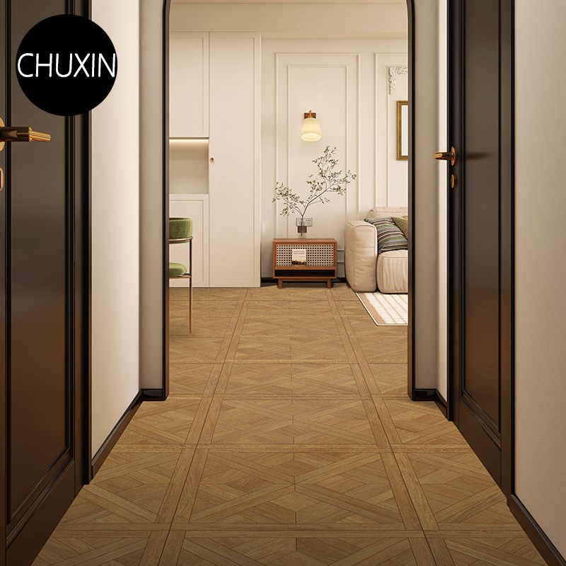 凡尔赛木纹砖地砖j800x800拼花客厅瓷砖卧室书房仿古砖复古阳台砖