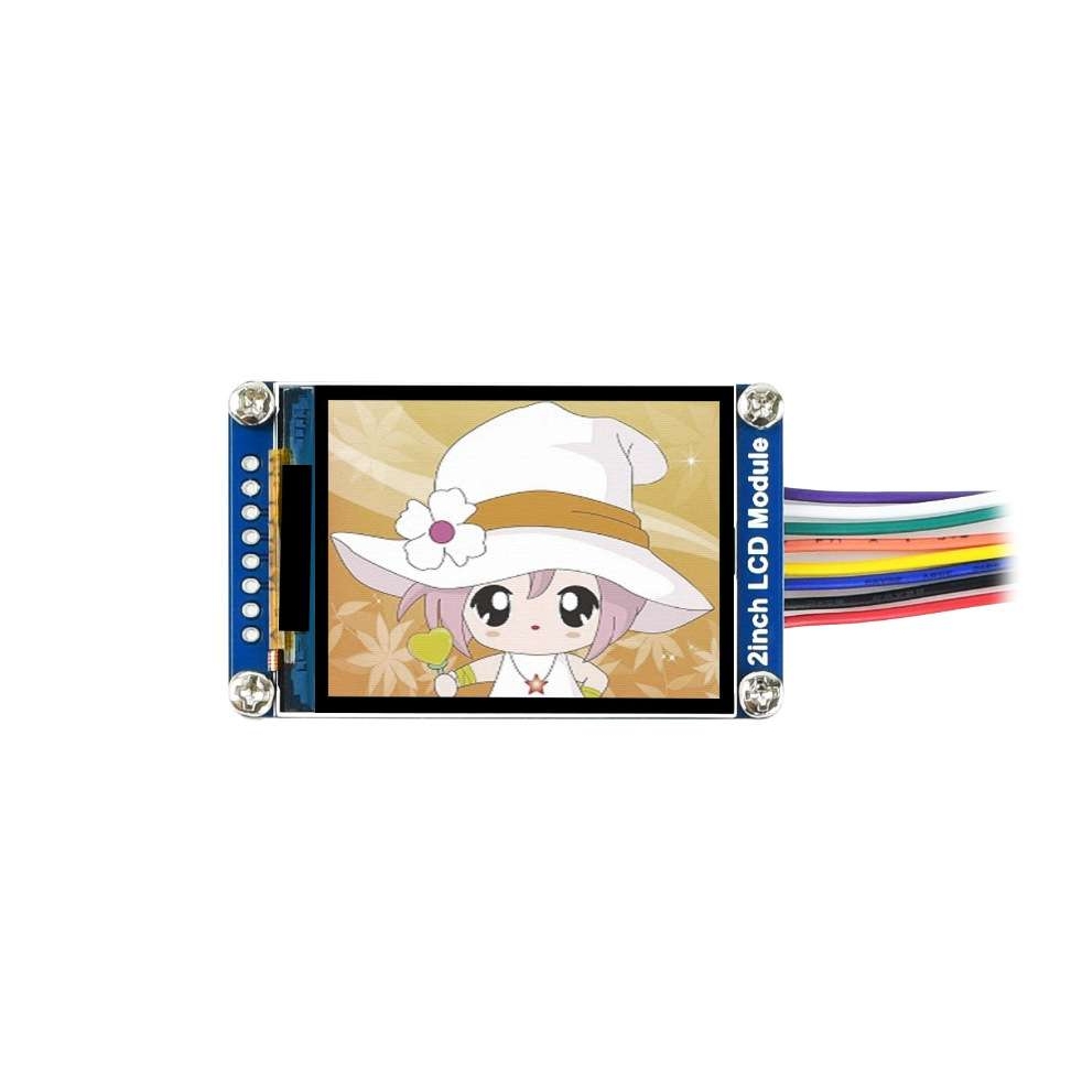 2寸IPS显示屏 240×320分辨率 SPI接口 内置 ST7789VW 驱动芯片