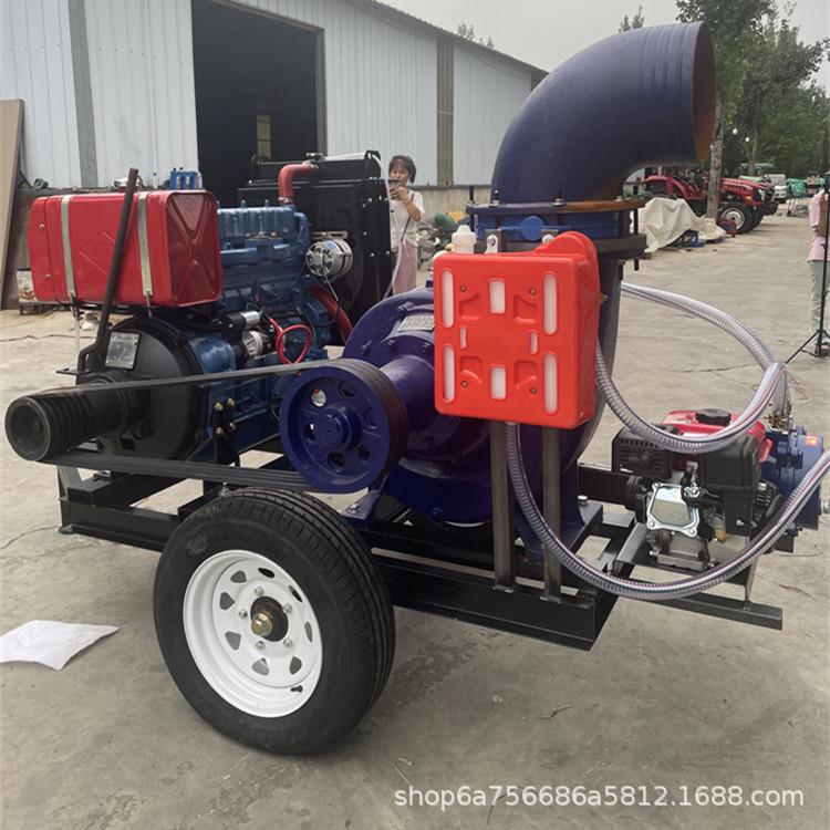 农田灌溉柴油抽水泵四缸喷灌高压泵拖拉机悬挂式8寸抽水泵