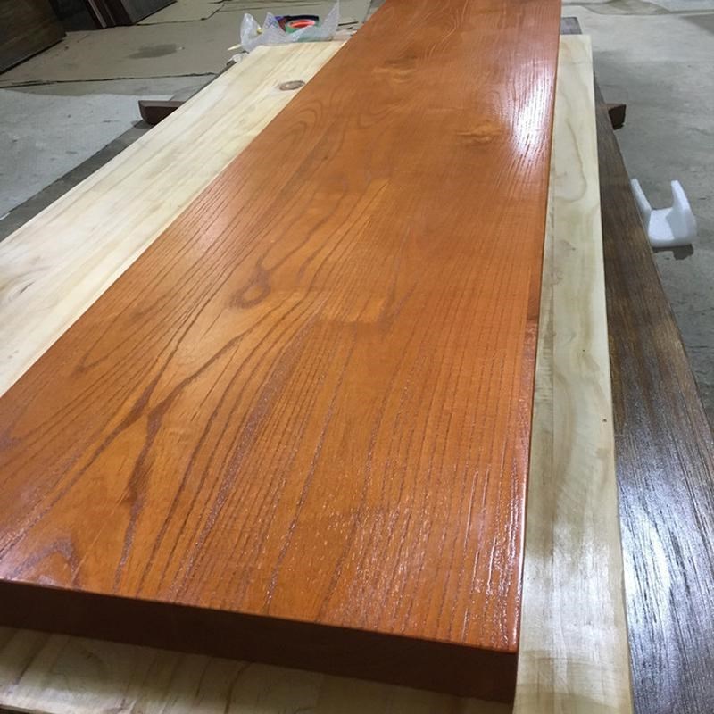 实木板整a张原木老榆木餐桌办公桌面板松木窗飘隔板台面板大板