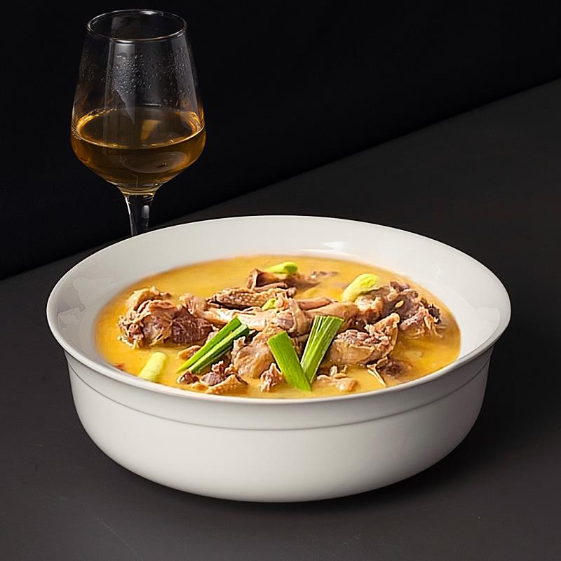 酒店陶瓷鸭肉鸡肉大汤碗甲鱼毛血旺牛肉丸碗公酸菜鱼面 面碗商用