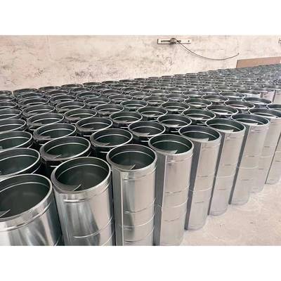 镀锌白铁皮风管厨房排油烟烟囱工业除尘排废气新风管道排烟白铁管