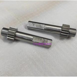 现货出售长轴直齿轮0.5模18齿D轴不锈钢直齿轮轴可配齿条使用可定