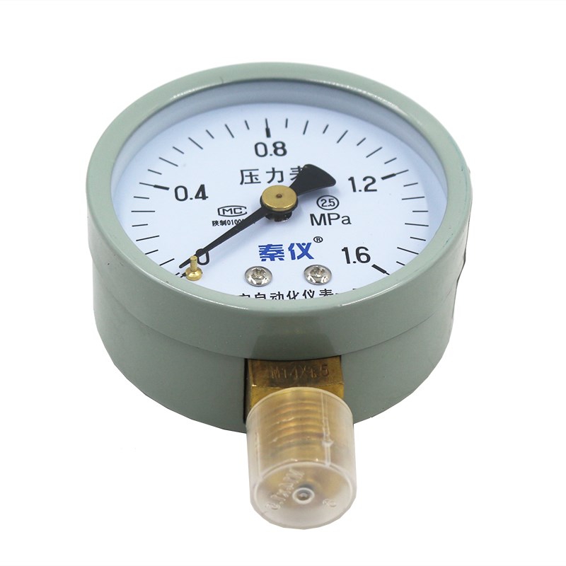 西安表自动化仪表Y一厂气压-60压力表真空压力表水油压表泵气压表