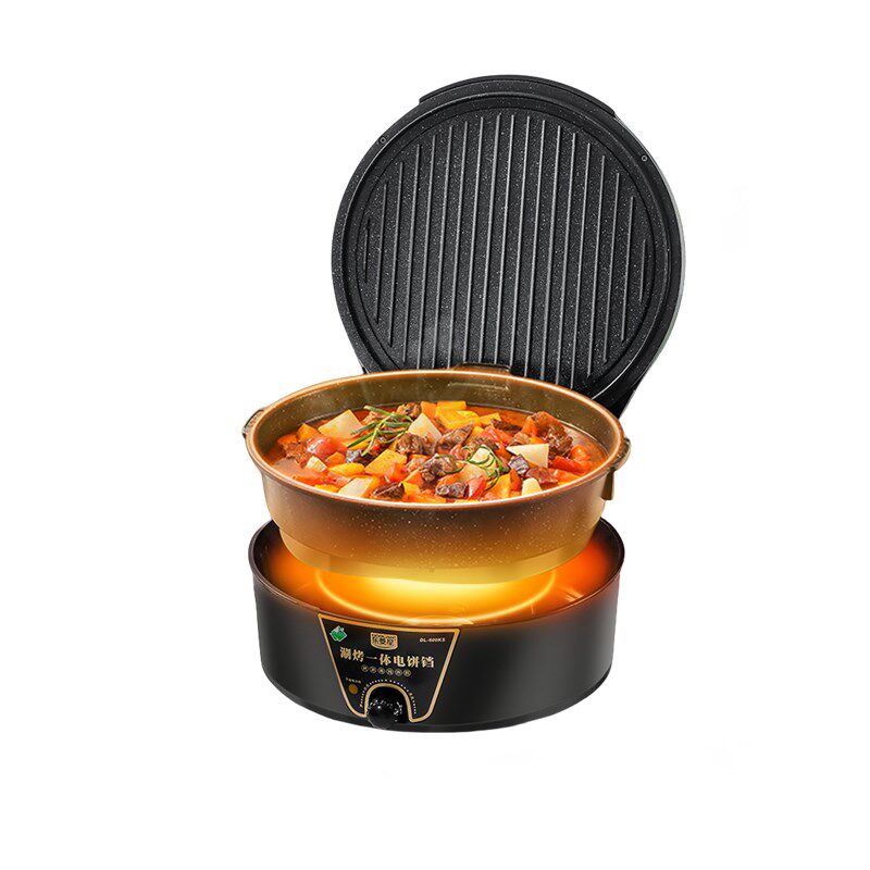 新款可拆洗电饼铛双面加热大号家电饼铛/华夫饼机/薄