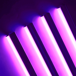 紫色灯管紫粉led吊顶氛围房间卧室摄影荧光霓虹电灯棒TT灯条T