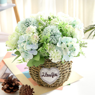 假花装饰 花艺摆设饰品 客厅仿真葵花盆栽假话向日葵花束卧室摆件