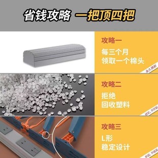 吸水拖把海绵免手洗家用干湿两用对折式 懒人拖把大号吸水胶棉拖把