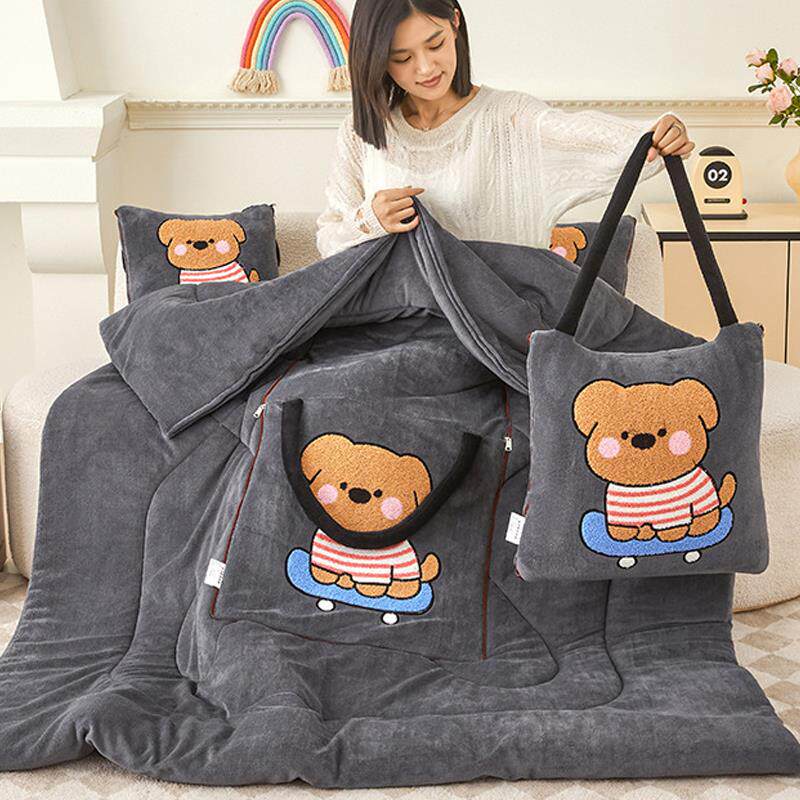 手提抱枕被子两用加厚折叠枕头午睡毯靠垫二合一车载新款冬季保暖