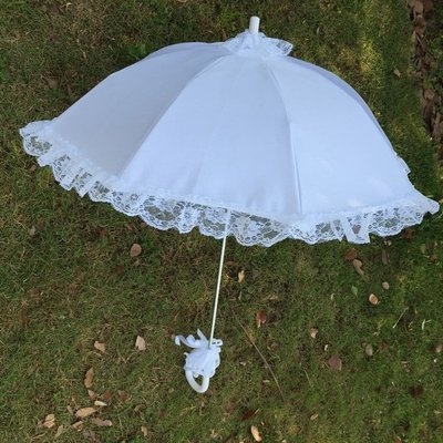 长伞柄蕾丝公主 儿童 花边 婚庆晴雨伞 摄影道具伞 可遮风挡雨