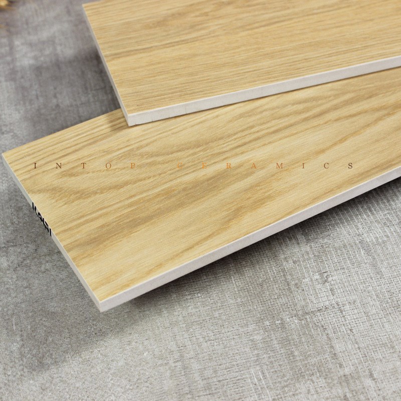 北欧简约全d瓷直边低吸木纹砖150*900房间卧室仿原木色木地板瓷砖