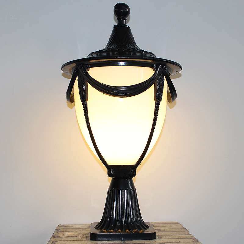 复古大门柱灯立柱灯别墅庭院灯防水户外围墙灯柱子灯端景台灯饰