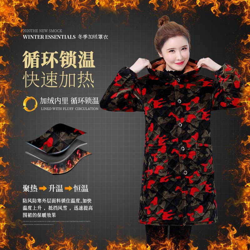 加绒保暖罩衣大人女冬季厨房家用长袖加厚围裙男士劳保棉衣工作服,家庭/个人清洁工具,围裙,淘宝优惠券,粉丝福利购,淘宝优惠卷