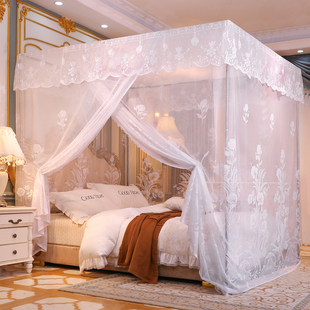 蚊帐家用卧室2021新款 1.5米床 加密加厚防尘顶1.8m双三单开门2老式