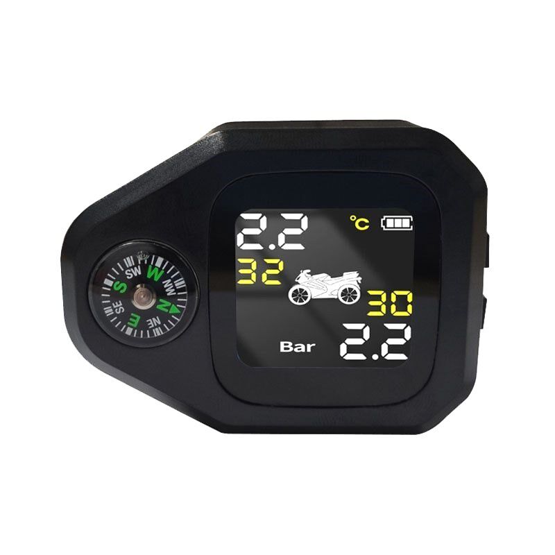 摩托车胎压监测器机车电动车轮胎检测仪高精度无线外置内置骑行用