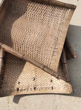 民俗怀旧老物件老簸箕柳编簸箕老式农具农耕工具农家院 摆件 道具