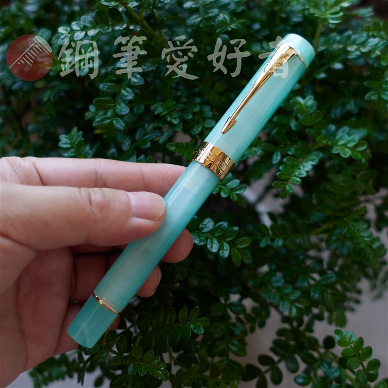 42所钢笔礼物金豪n世纪豆腐2023新款颜色薄荷绿EF尖亚克力钢笔
