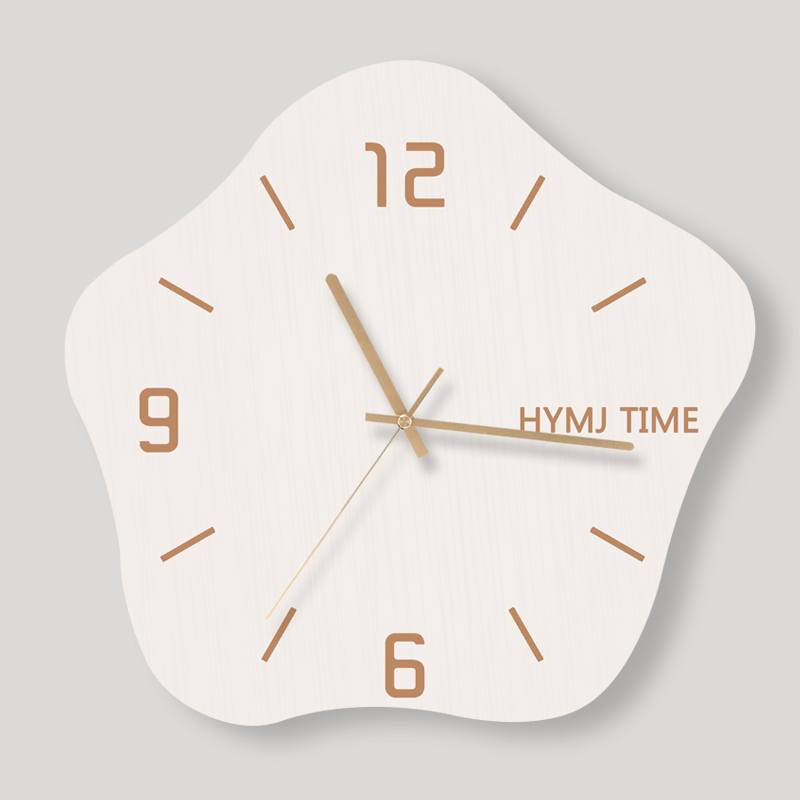 钟表挂钟客厅现代简约大气时钟挂墙石英钟家O用轻奢静音创意免打