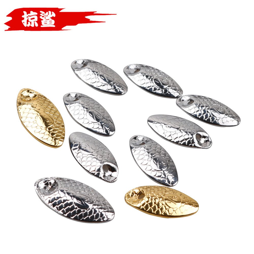 50个/包路亚瓜子亮片金属噪音片翘嘴马口鱼饵配件水滴鱼鳞亮片