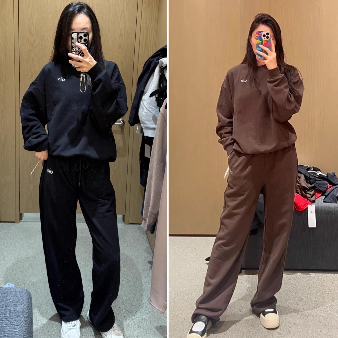 AloYoga圆领纯色卫衣女款