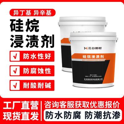 硅烷浸渍剂防腐涂层异丁基异辛基三乙氧基混凝土防水有色硅烷膏体