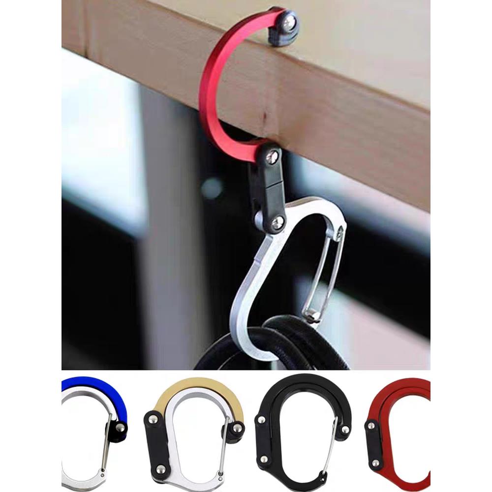 铝合金d型多功能黑色安全扣键快速释放扣户外双肩包钩扣