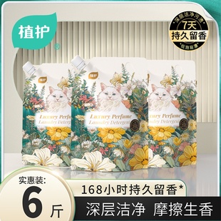 1kg补充装 植护晚香玉香氛洗衣液袋装 持久留香去味去污家用实惠装