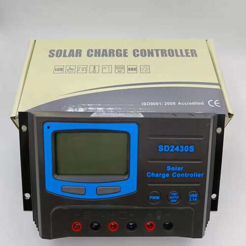 太阳能充放电控制器 SD2430S-20A/30A光伏控制器12V 24V自适应