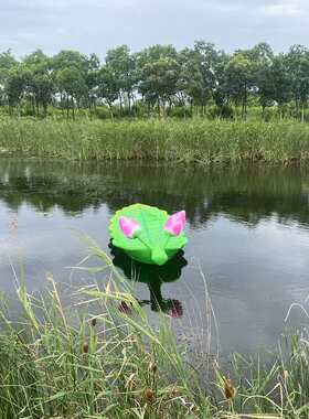 玻璃钢树脂树叶船雕塑户外水景船模型水景荷叶雕塑装饰品摆件