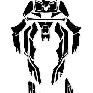 适用三阳Z300九妹油箱盖脚踏放C剐蹭加厚橡胶保护贴碳纤维装 甲贴