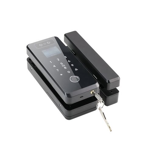 办公室玻璃门指纹锁o 商场人脸识别指纹密码涂鸦远程解锁智能锁