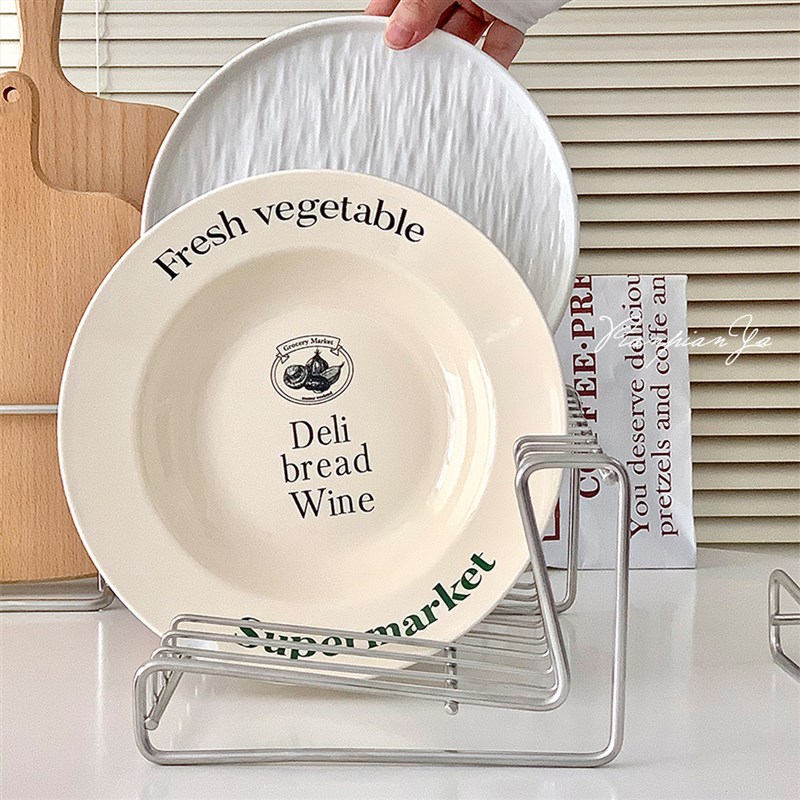 厨房好物!304不锈钢厨房盘子碗架沥水架放碟子收纳X架滤水置物架