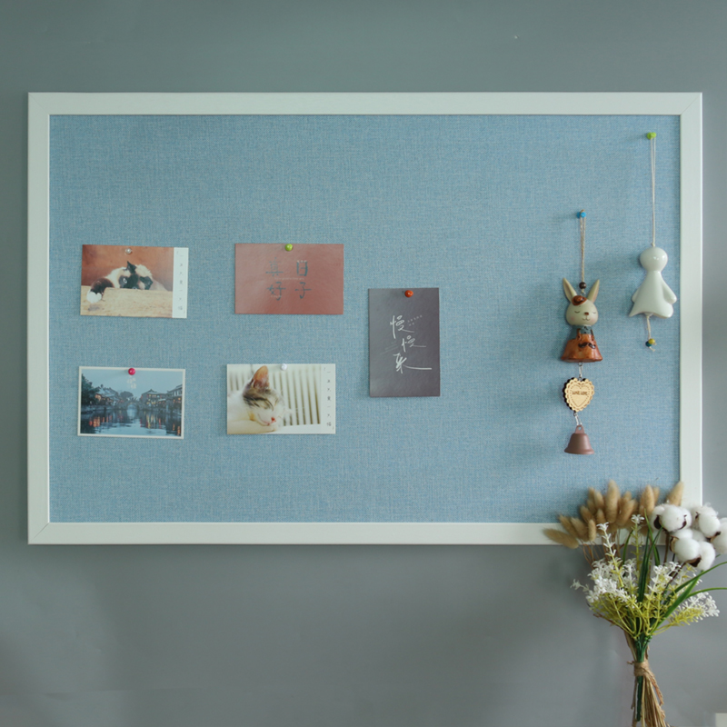 珍腾白色边框软木板照片墙留言板背景墙图钉公告栏水松板愿意板梦