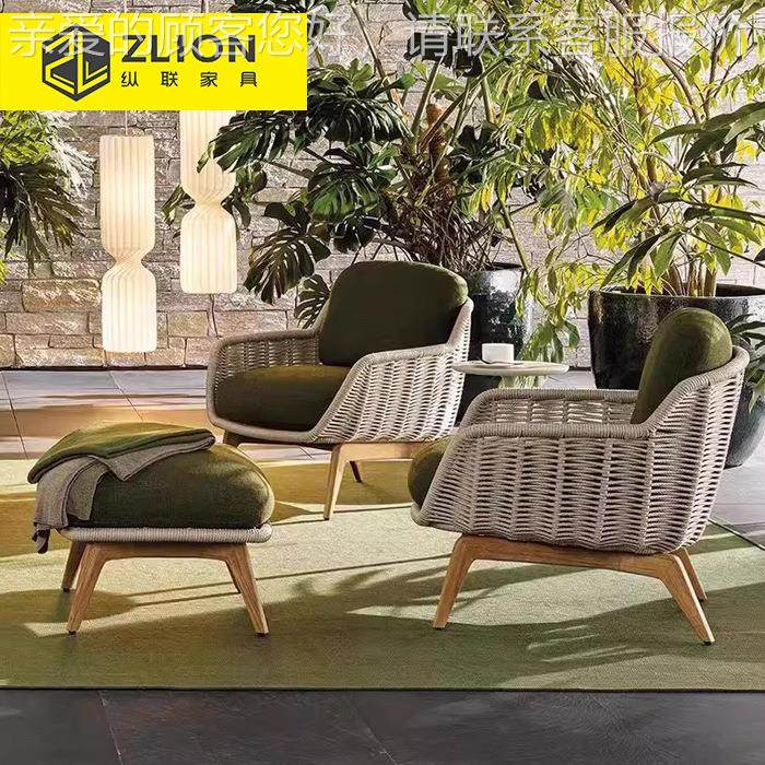 外院沙发椅别墅花园柚藤织家具阳台719酒店露台木户沙发庭家具组,住宅家具,户外沙发,淘宝优惠券,粉丝福利购,淘宝优惠卷