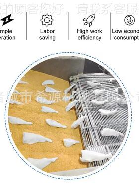 全自动五星鸡块串裹EKK糠机60型上式屑机器0豆上撒下沾土球上糠机