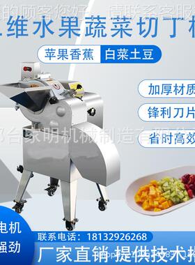 全自动三维水切丁机手工肉类切丁GPF机蔬菜果切丁仿切块冻机肉鲜